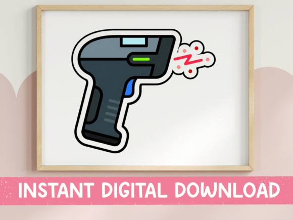 Barcode Scanner Sticker: A Bold T-Shirt Design for Retail Workers