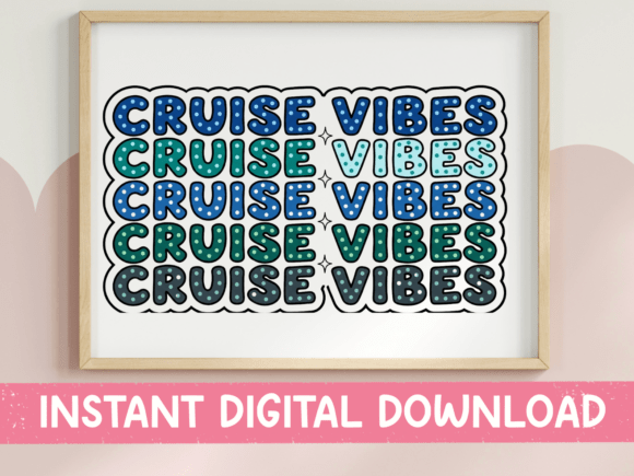 Cruise Vibes Blue Sticker SVG PNG Review