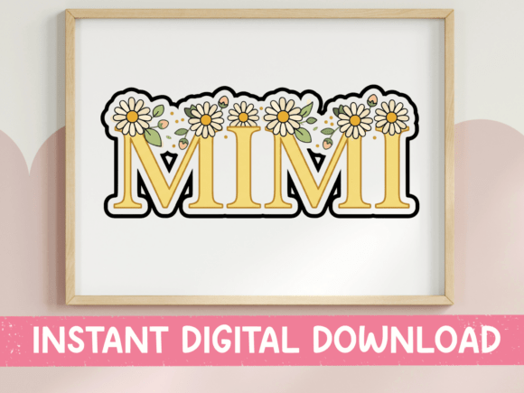 Mimi Daisy Floral Graphics for T-Shirt Designs