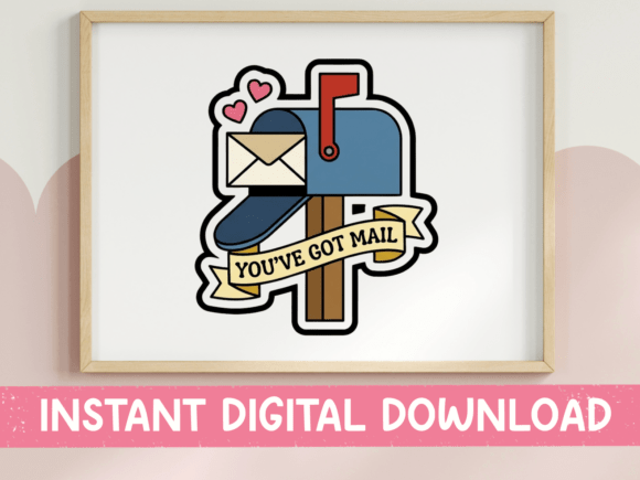 You ve Got Mail Mailbox Sticker: Graphics & T-Shirt Designs